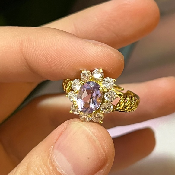 amethyst ring silver ring National stone - Picture 3 of 8